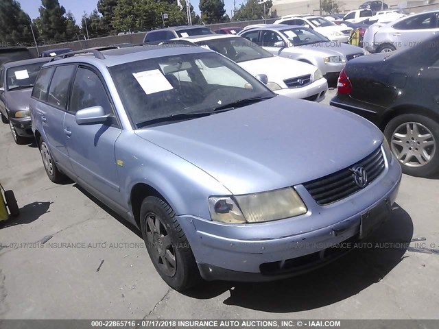 WVWNA63B1XE514181 - 1999 VOLKSWAGEN PASSAT GLS BLUE photo 1