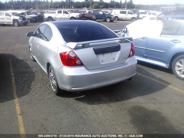 JTKDE177550038397 - 2005 TOYOTA SCION TC 银色 照片 3