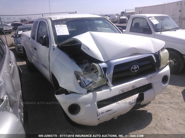 5TETX22N38Z475022 - 2008 TOYOTA TACOMA ACCESS CAB WHITE photo 1