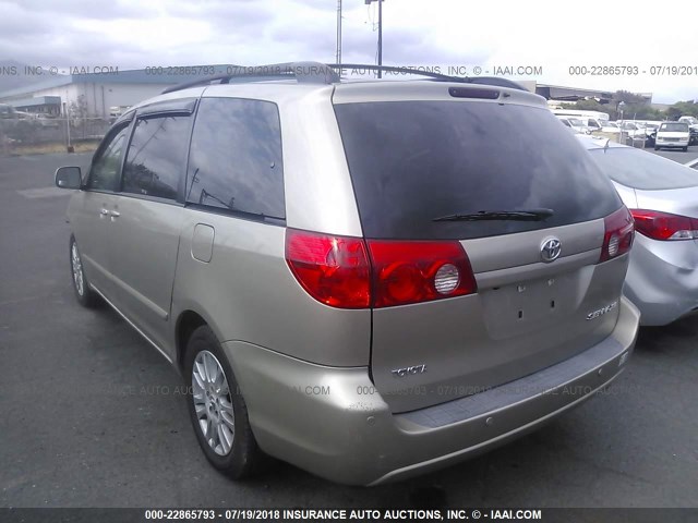 5TDZK22C08S156438 - 2008 TOYOTA SIENNA XLE/XLE LIMITED BROWN photo 3