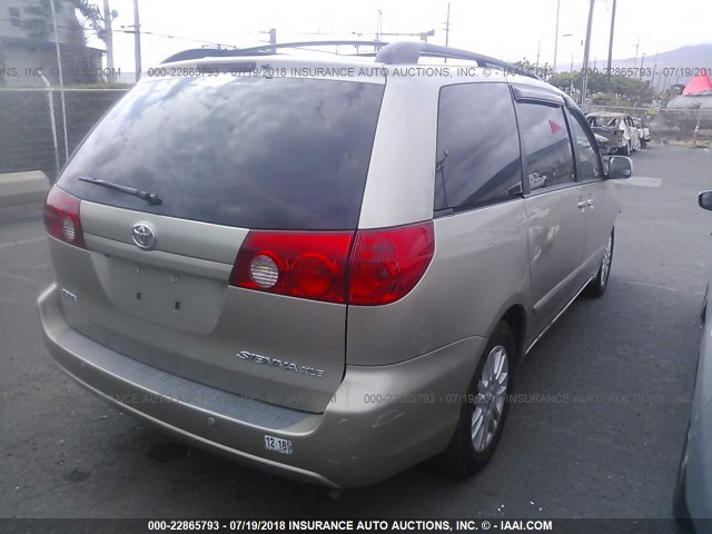 5TDZK22C08S156438 - 2008 TOYOTA SIENNA XLE/XLE LIMITED BROWN photo 4