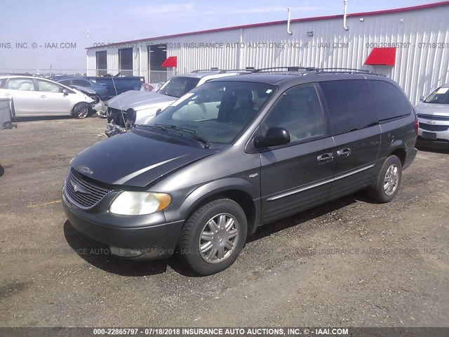 2C4GP54L84R534452 - 2004 CHRYSLER TOWN & COUNTRY TOURING GRAY photo 2
