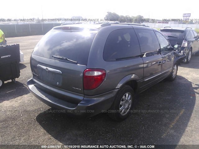 2C4GP54L84R534452 - 2004 CHRYSLER TOWN & COUNTRY TOURING GRAY photo 4