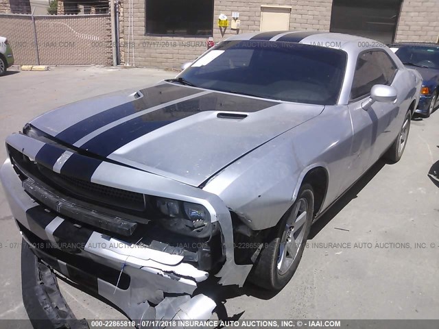 2B3CJ4DV7AH279484 - 2010 DODGE CHALLENGER SE GRAY photo 2