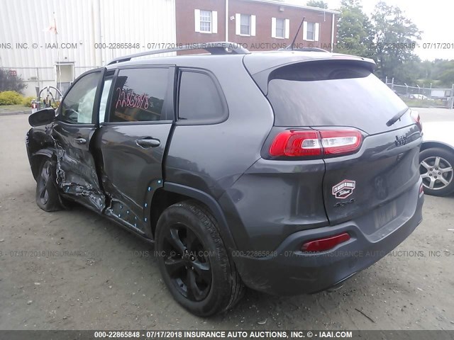 1C4PJMCB0FW719593 - 2015 JEEP CHEROKEE LATITUDE GRAY photo 3