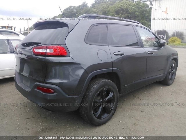 1C4PJMCB0FW719593 - 2015 JEEP CHEROKEE LATITUDE GRAY photo 4