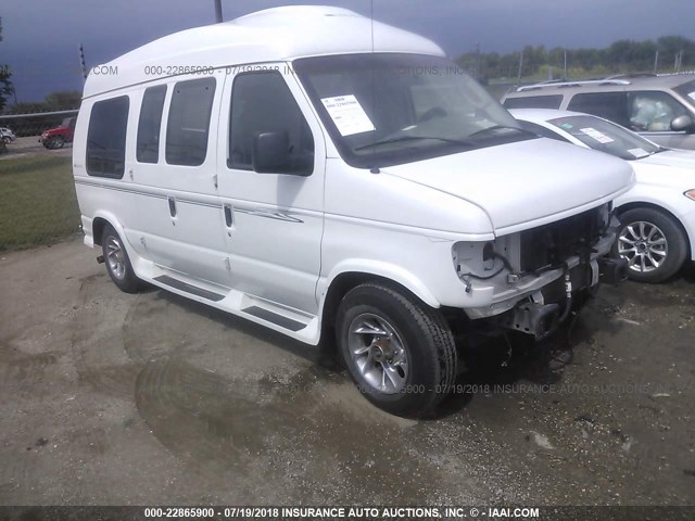 1FDRE14L16HB07809 - 2006 FORD ECONOLINE E150 VAN WHITE photo 1