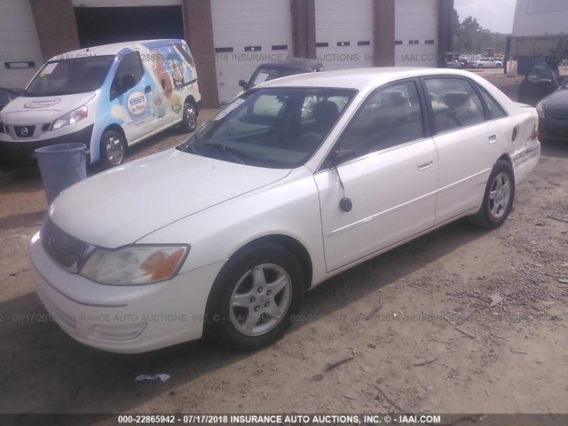 4T1BF28B51U189226 - 2001 TOYOTA AVALON XL/XLS WHITE photo 2