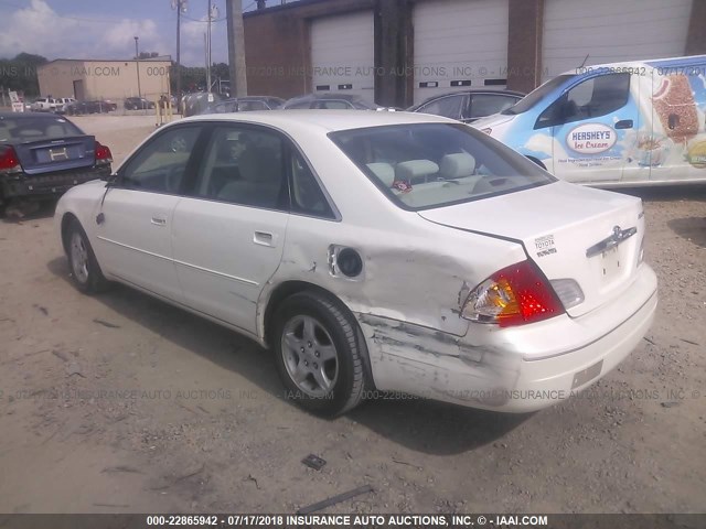 4T1BF28B51U189226 - 2001 TOYOTA AVALON XL/XLS WHITE photo 3