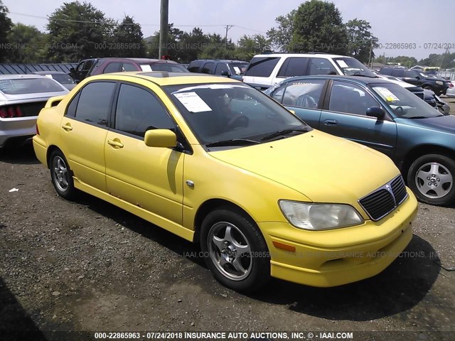 JA3AJ86E23U022130 - 2003 MITSUBISHI LANCER OZ RALLY YELLOW photo 1