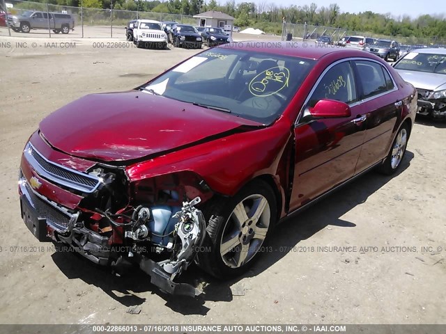1G1ZC5E09CF339662 - 2012 CHEVROLET MALIBU 1LT 红色 照片 2