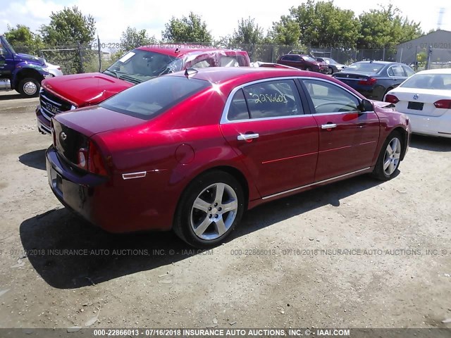 1G1ZC5E09CF339662 - 2012 CHEVROLET MALIBU 1LT 红色 照片 4