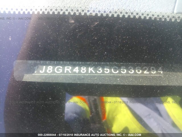 1J8GR48K35C536294 - 2005 JEEP GRAND CHEROKEE LAREDO/COLUMBIA/FREEDOM 银色 照片 9