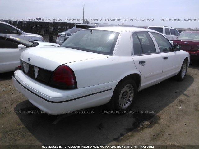 2FAFP71W3YX148180 - 2000 FORD CROWN VICTORIA POLICE INTERCEPTOR WHITE photo 4