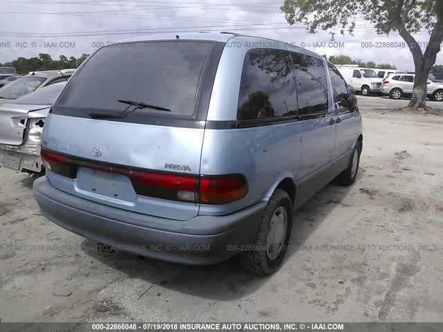 JT3AC22S8N1003479 - 1992 TOYOTA PREVIA LE BLUE photo 4