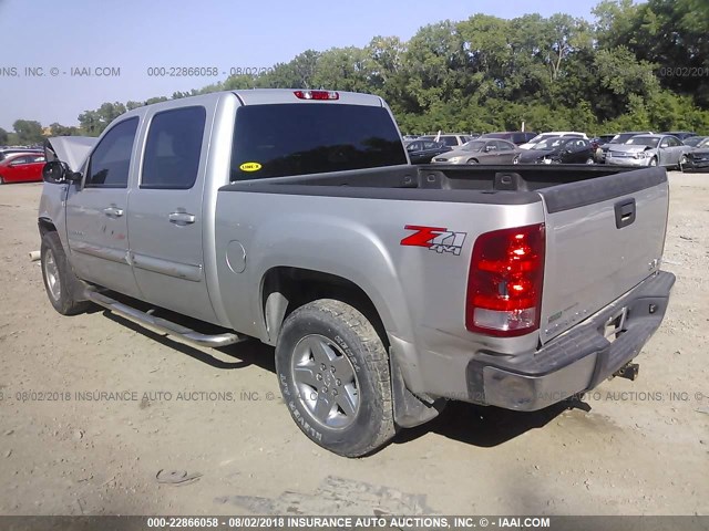 3GTP2WE37BG117197 - 2011 GMC SIERRA K1500 SLT SILVER photo 3