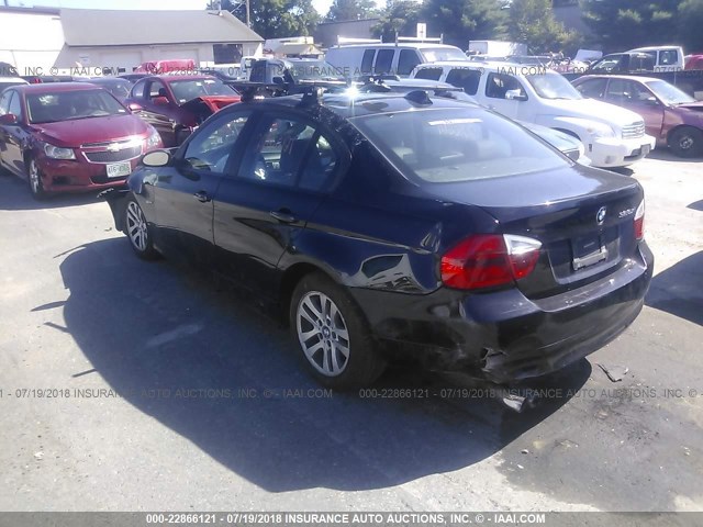 WBAVC735X7KP33407 - 2007 BMW 328 XI SULEV BLACK photo 3