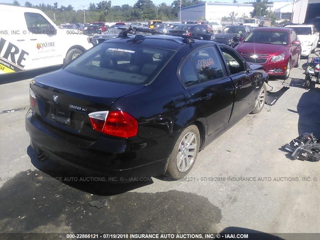 WBAVC735X7KP33407 - 2007 BMW 328 XI SULEV BLACK photo 4