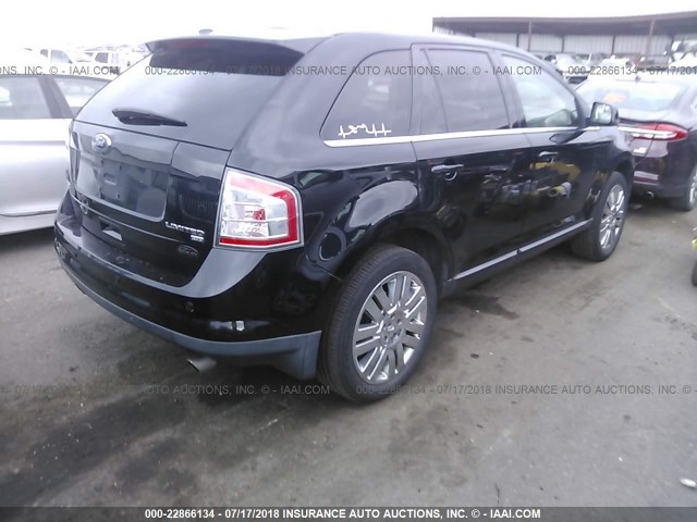 2FMDK49C19BA76799 - 2009 FORD EDGE LIMITED BLACK photo 4