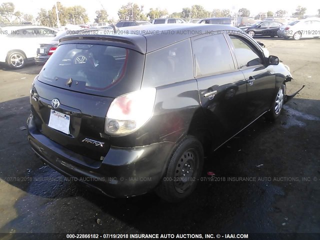 2T1KR32E45C449137 - 2005 TOYOTA COROLLA MATRIX XR BLACK photo 4