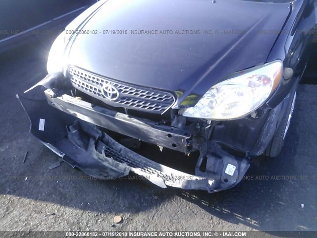 2T1KR32E45C449137 - 2005 TOYOTA COROLLA MATRIX XR BLACK photo 6