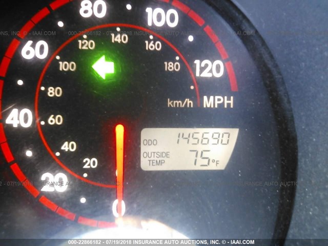 2T1KR32E45C449137 - 2005 TOYOTA COROLLA MATRIX XR BLACK photo 7