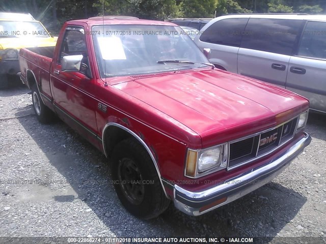 1GTCS14Z7K2539101 - 1989 GMC S TRUCK S15 RED photo 1