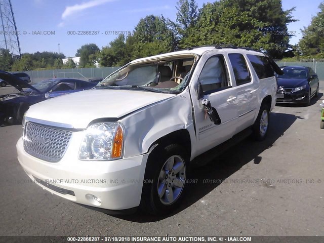 1GKS2KE70DR182311 - 2013 GMC YUKON XL K1500 SLT WHITE photo 2