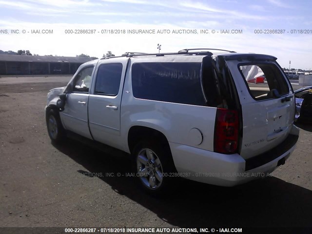 1GKS2KE70DR182311 - 2013 GMC YUKON XL K1500 SLT WHITE photo 3