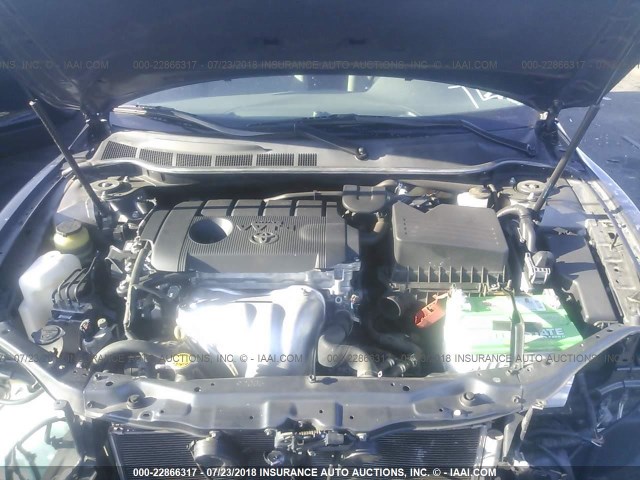 4T4BF3EK2BR153950 - 2011 TOYOTA CAMRY SE/LE/XLE GRAY photo 10