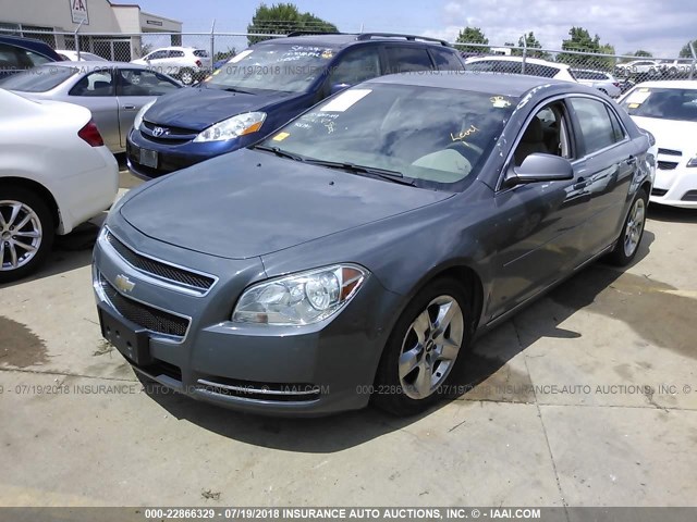 1G1ZH57BX94267911 - 2009 CHEVROLET MALIBU 1LT GRAY photo 2