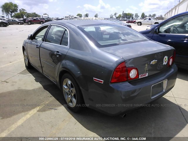 1G1ZH57BX94267911 - 2009 CHEVROLET MALIBU 1LT GRAY photo 3