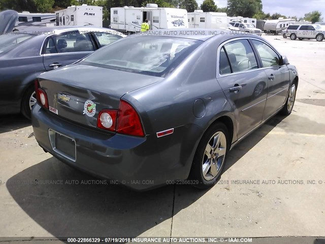 1G1ZH57BX94267911 - 2009 CHEVROLET MALIBU 1LT GRAY photo 4