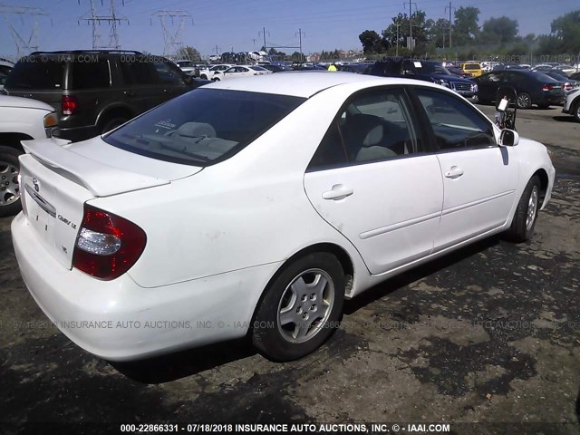4T1BF32K42U007242 - 2002 TOYOTA CAMRY LE/XLE/SE 白色 照片 4
