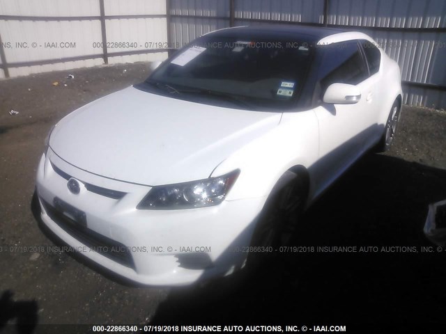 JTKJF5C76D3056112 - 2013 TOYOTA SCION TC თეთრი ფოტო 2