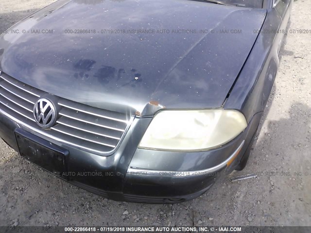 WVWWH63B43E327110 - 2003 VOLKSWAGEN PASSAT GLX 黑色 照片 6