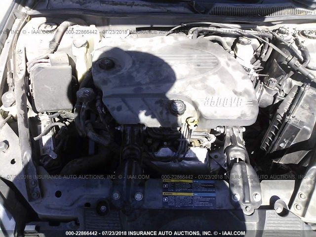 2G1WM15K769202467 - 2006 CHEVROLET MONTE CARLO LT GRAY photo 10