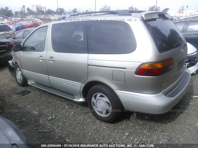 4T3ZF13C6YU297235 - 2000 TOYOTA SIENNA LE/XLE GOLD photo 3