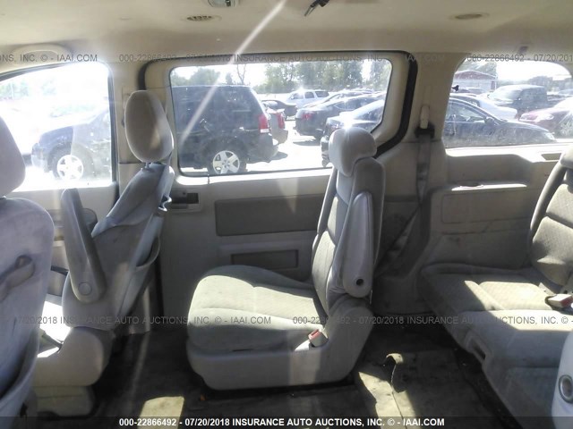 2FMZA52235BA66155 - 2005 FORD FREESTAR SEL GRAY photo 8