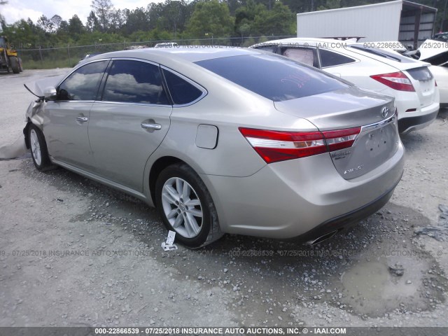 4T1BK1EB7DU045689 - 2013 TOYOTA AVALON TAN photo 3