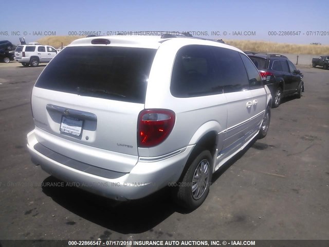 2C4GP64L45R313888 - 2005 CHRYSLER TOWN & COUNTRY LIMITED WHITE photo 4