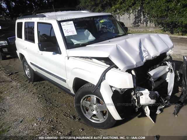 1J4RH4GK8AC113817 - 2010 JEEP COMMANDER SPORT WHITE photo 1