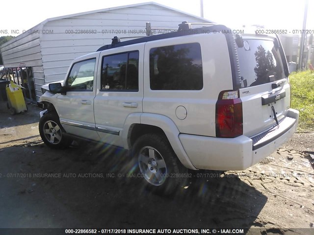 1J4RH4GK8AC113817 - 2010 JEEP COMMANDER SPORT თეთრი ფოტო 3