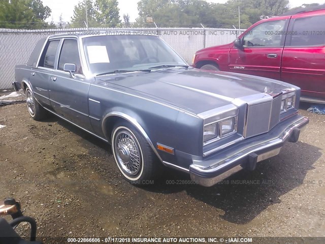 1C3BF66P7HX771223 - 1987 CHRYSLER FIFTH AVENUE  BLUE photo 1