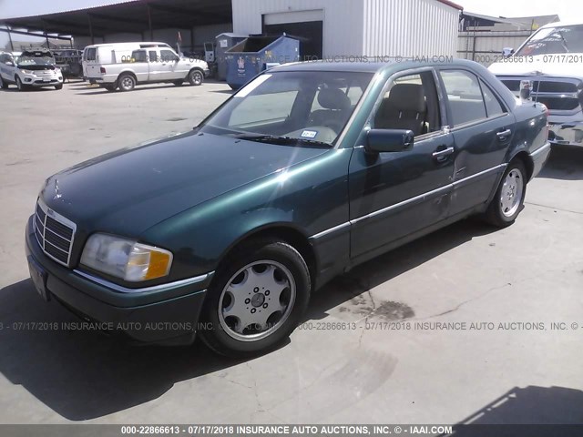 WDBHA28E9TF381651 - 1996 MERCEDES-BENZ C 280 GREEN photo 2