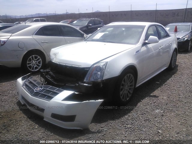 1G6DE5EG4A0105375 - 2010 CADILLAC CTS LUXURY COLLECTION WHITE photo 2