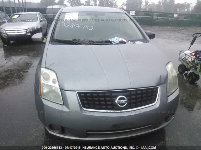 3N1AB61E58L737286 - 2008 NISSAN SENTRA 2.0/2.0S/2.0SL GRAY photo 6