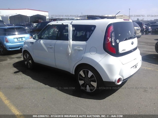 KNDJX3A55E7066084 - 2014 KIA SOUL ! WHITE photo 3