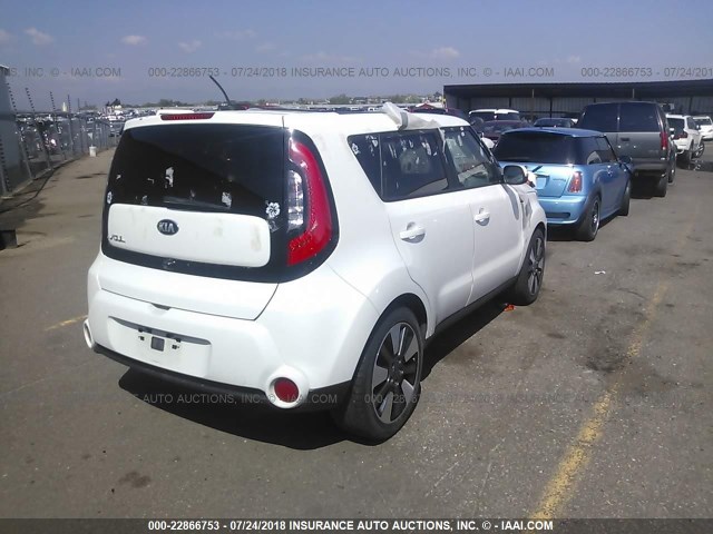 KNDJX3A55E7066084 - 2014 KIA SOUL ! WHITE photo 4