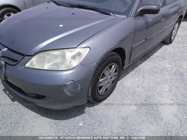 2HGES16375H552834 - 2005 HONDA CIVIC DX VP 灰色 照片 6